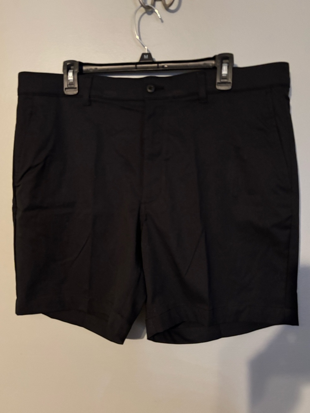 PGA Tour Black Flat Front Performance Shorts